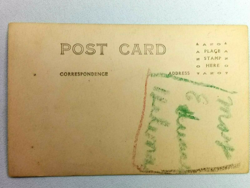 Vintage Postcard Two Children Dressed up in White for Portrait Real Photo RPPC