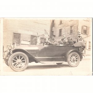 RPPC Vintage Real Photo Postcard - Veteran's Parade - GAR - Civil War - Soldiers