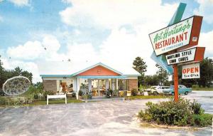 Orange City Florida Art Hartungs Restaurant Street View Vintage Postcard K71271