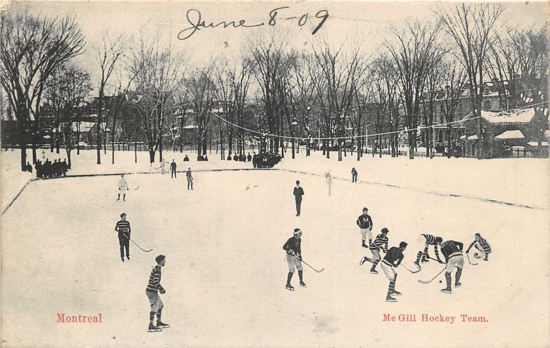 br105501 me gill hockey team  canada montreal sport