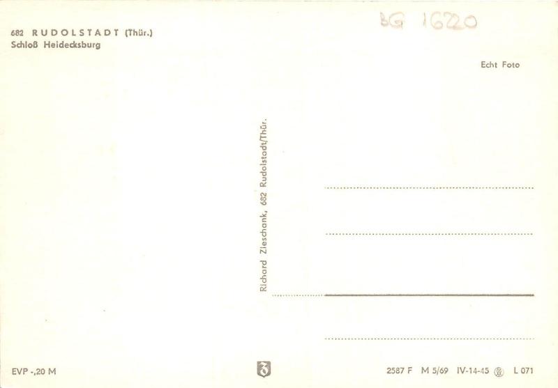 BG16220 thur schloss heidecksburg  rudolstadt germany CPSM 14.5x9cm