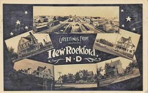 Rockford ND  Railroad Station 5 Other Views Multi-View RPPC Postcard