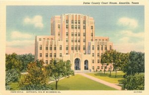 TX, Amarillo, Texas, County Court House; Curt Teich No. 4A-H1926