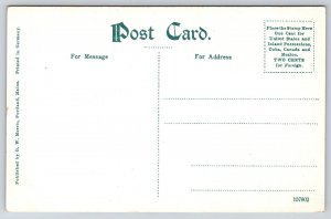 Thousand Islands New York~Alexandria Bay~Devils Oven~Boat~Cliff~c1910 Postcard