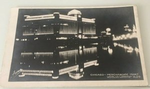 VINTAGE 1932 USED POSTCARD CHICAGO MERCHANDISE MART WORLD'S LARGEST BUILDING