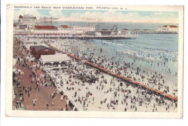 Atlantic City NJ Boardwalk Beach Steeplechase Pier Sithens  