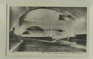 tp6222 - Lancs - Mersey Tunnel Junction showing Main & Branch Tunnels - Postcard