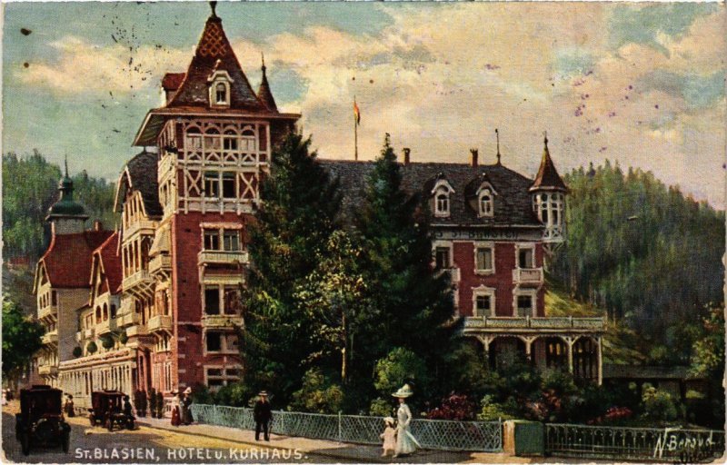 CPA AK Saint Blasien- Hotel und Kurhaus GERMANY (1041631)