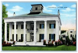 c1950's D'Evereux Building Natchez Mississippi MS Vintage Unposted Postcard