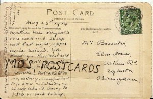 Genealogy Postcard - Bowater - Arthur Road - Edgbaston - Birmingham - Ref 7586A