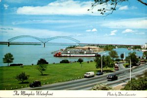 Tennessee Memphis Water Showing Hernando de Soro Bridge