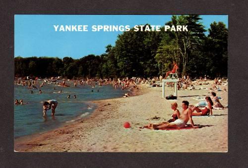 MI Yankee Springs State Park Gun Lk nr Hastings Hickory Corner Michigan Postcard