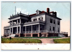 Toledo Ohio OH Postcard Toledo Yacht Club Building Exterior 1905 Vintage Antique