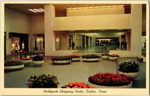 Interior of Mall, Northpark Shopping Center, Dallas TX Vintage Postcard C69