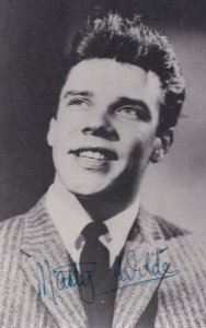Marty Wilde Rock & Roll Signed Rare Photo Postcard