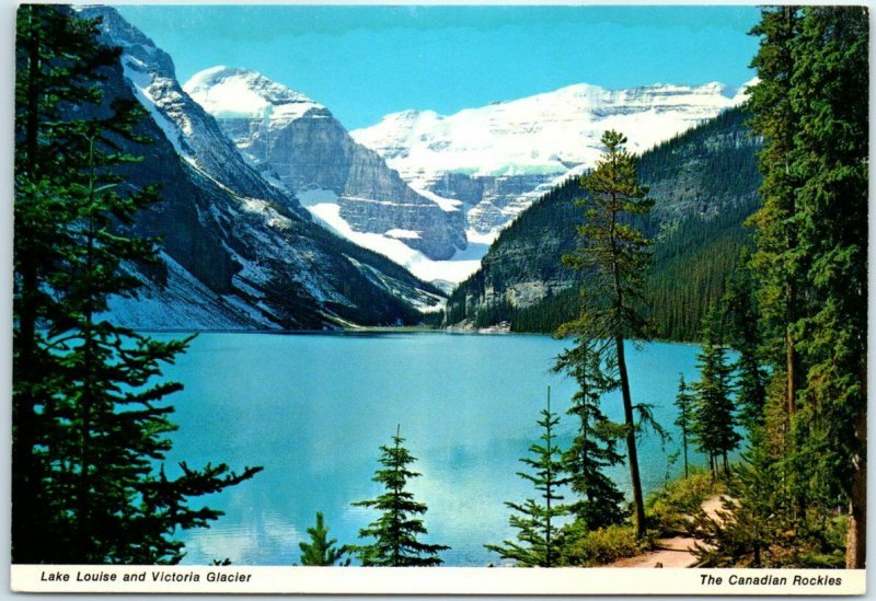 Postcard - Lake Louise and Victoria Glacier - The Canadian Rockies, Canada 