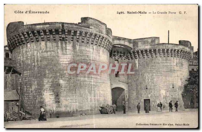 Old Postcard Saint Malo La Grande Porte