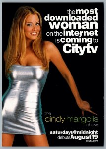 Postcard c2000 CityTV The Cindy Margolis Show Most Downloaded Woman on Internet