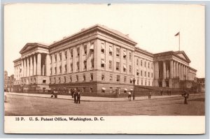 Washington DC~US Patent Office From Street Corner~Vintage Postcard
