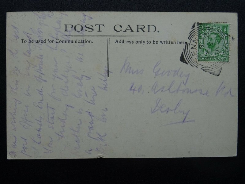 Cornwall TRETYN CASTLE Treryn Dinas - The Logan Lady / Rock c1911 Postcard