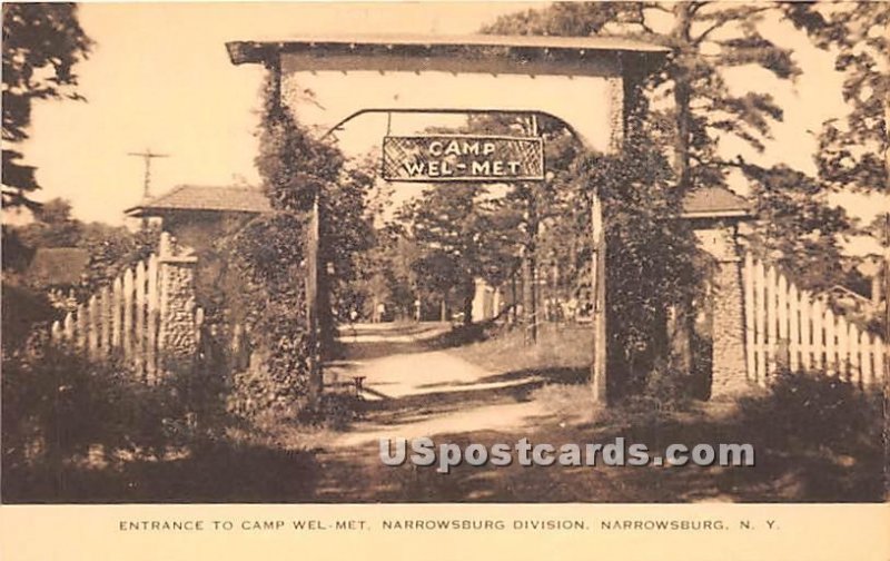 Entrance to Camp Welmet - Narrowsburg, New York