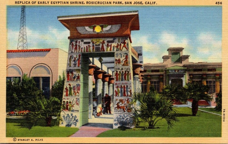 California San Jose Rosicrucian Replica Of Early Egyptian Shrine