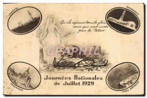 Postcard Old National Journees of July 1929