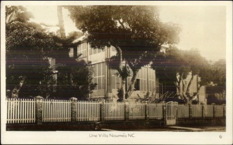 Noumea New Caledonia Une Villa Real Photo Postcard