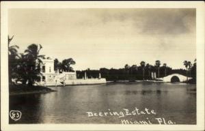 Miami FL Deering Estate c1920 Real Photo Postcard