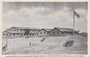 AYER, Massachusetts, 1910-1920s; Headquarters 76th Division, Camp Devens