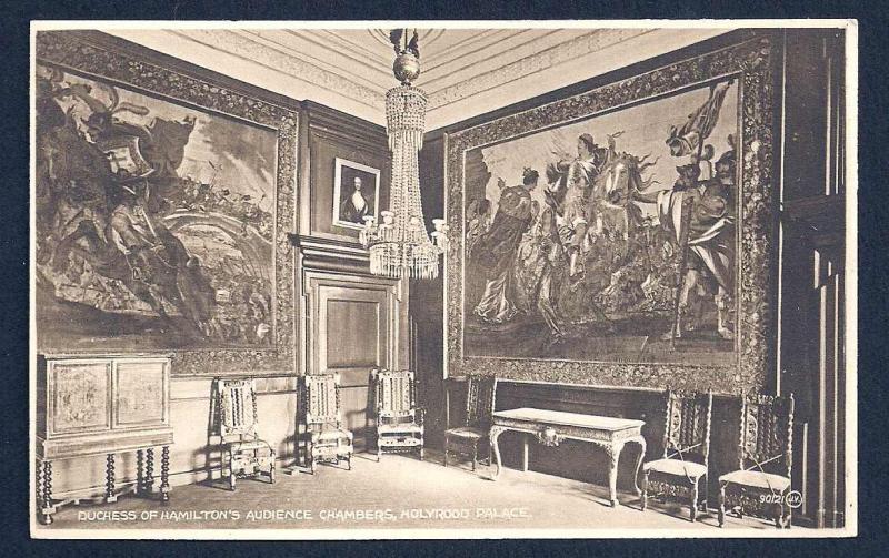 Audience Chamber Holyrood Palace Edinburgh unused c1930's