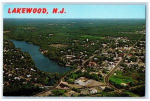 c1960 Aerial View Exterior Building Lakewood Ocean County New Jersey NJ Postcard