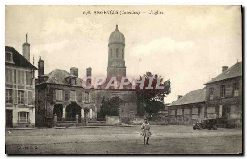 Old Postcard The Church Argences