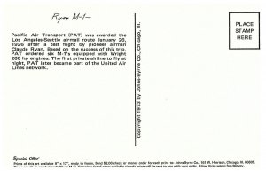 Ryan M-1 Sketch Postcard by Ray Anderson