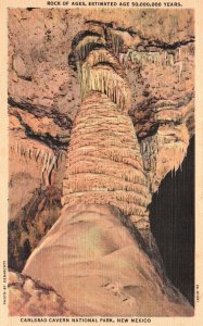 Vintage Postcard 1920's Rock of Ages Carlsbad Cavern National Park New Mexico NM