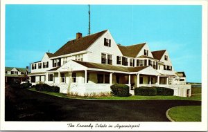 Kennedy Estate Hyannisport Summer Home Postcard UNP VTG Unused Vintage Chrome 