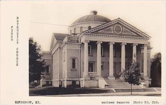 Kentucky Henderson First Methodist Church RPPC