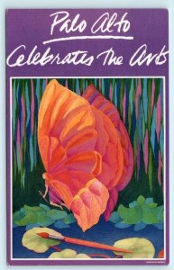 PALO ALTO CELEBRATES THE ARTS, California CA ~ 1990 Jane Brian Artist Postcard