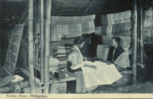 philippines, Native Store (1910s) Postcard