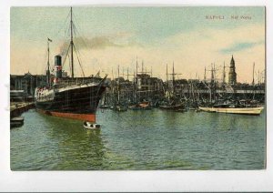 3081446 ITALY Napoli Nei Porto ships Vintage colorful PC