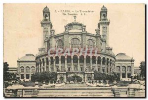 Old Postcard Paris Trocadero