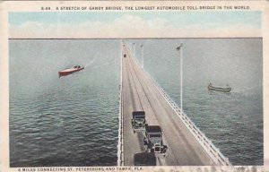 Florida Tampa A Stretch Of Gandy Bridge The Longest Automobile Toll Bridge In...