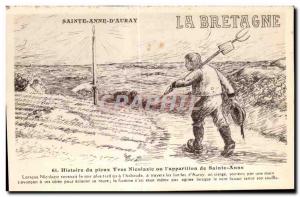 Old Postcard Sainte Anne D Auray pious History Yves Nicolazic or the appearan...