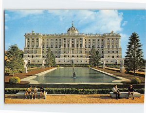 Postcard Northern façade, Royal Palace, Madrid, Spain