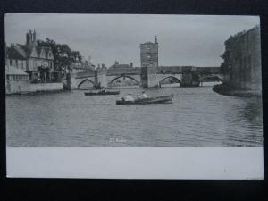 Cambridgeshire 2 x ST. IVES BRIDGE on the River Ouse c1902 UB Postcards by Frith