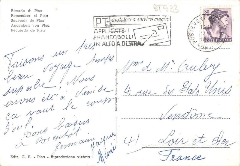 BT0933 Ricordo di Pisa  Italy