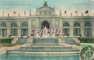 Old Postcard Exhibition in Brussels in 1910 The Palace of BeIgium