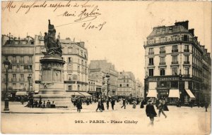 CPA PARIS 18e Place Clichy (1249878)