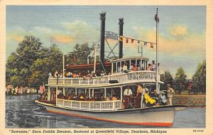 Suwanee Stern Paddle Steamer Ferry Boats Ship Writing on back 