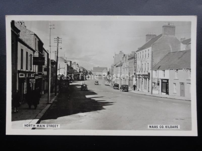 Ireland KILDARE Naas, North Main Street Old RP Postcard by Cardall Ltd